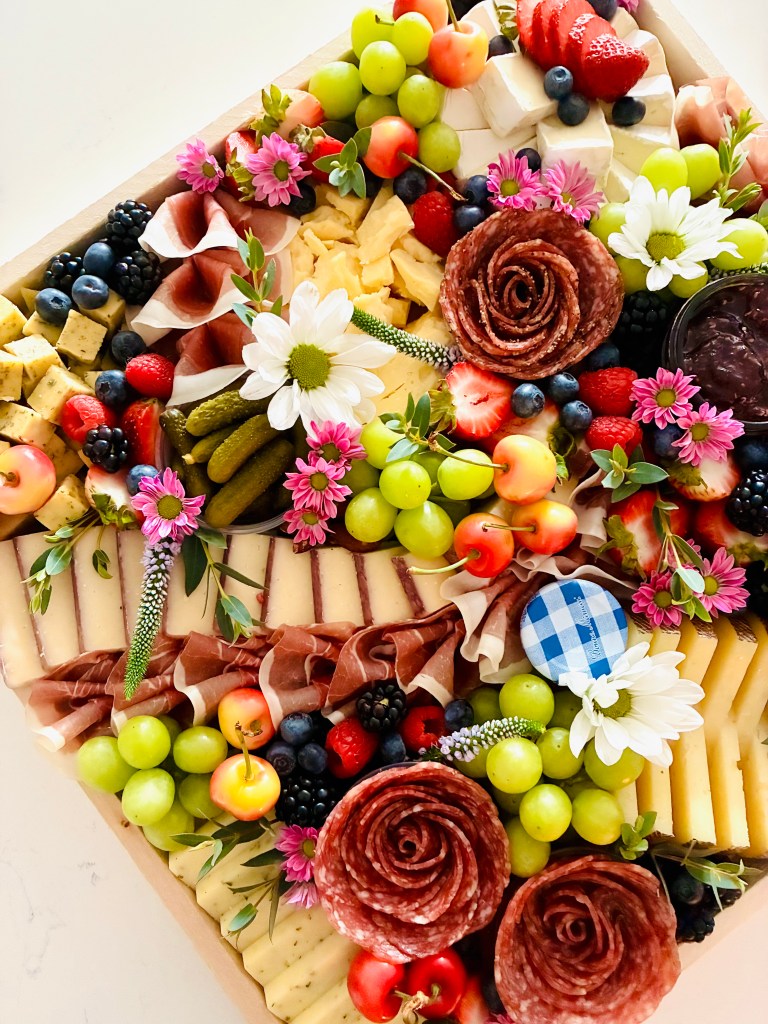 Grand cheese and charcuterie board for catering and delivery in Chicago and the western suburbs
